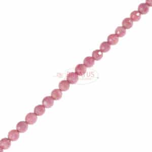 Boule de rubis à facettes env. 6mm, 1 brin