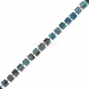 Apatite rondelle faceted ca. 6x7mm, 1 strand