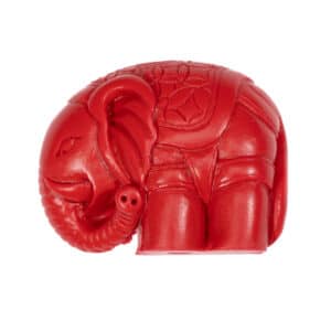 Chinalack Perle Elefant rot Größenauswahl, 1 Stück