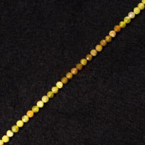 Opal Kugel facettiert gelb ca. 2-4mm, 1 Strang *Special*