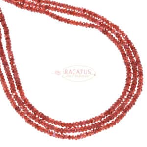 *Special* Garnet rondelle faceted ca. 2x3mm, 1 strand