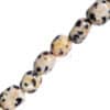 Gemstone selection nugget shiny size selection, 1 strand - Dalmatian jasper, 6x8mm
