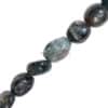 Gemstone selection nugget shiny size selection, 1 strand - Moss agate, 8x10mm