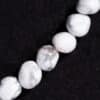 Gemstone selection nugget shiny size selection, 1 strand - Howlite, 6x8mm