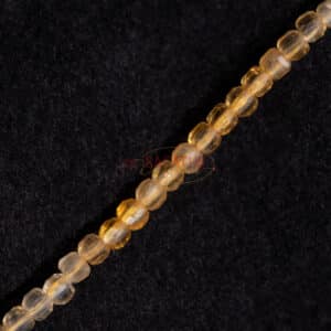 Citrine ombre cube faceted Ca. 2,5×2,5mm, 1 strand