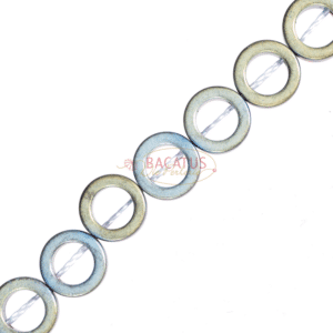 Hematite donuts matt color selection 8 – 16 mm, 1 strand