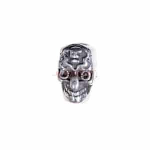 Stainless steel bead temple guard approx. 11x15mm, 1 piece