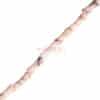 Jasper bamboo stone beads about 4x10mm, 1 strand - pink