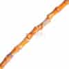 Jasper bamboo stone beads about 4x10mm, 1 strand - orange