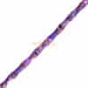 Jasper bamboo stone beads about 4x10mm, 1 strand - lilac