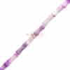 Jasper bamboo stone beads about 4x10mm, 1 strand - purple and pink