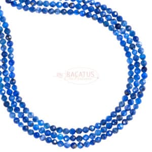 Kyanite faceted rounds 3 mm, 1 strand