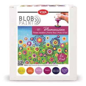 Blob Paint 6-teiliges Farb-Set “Blumenwiese” 6x 90 ml