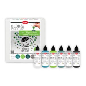 Blob Paint 6-teiliges Farb-Set “Regenschirm” 6x 90 ml